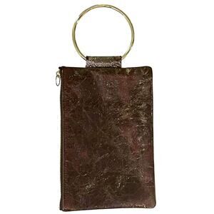 De Groot Purse  Wrist Clutch  Bag/ Purse Brown
